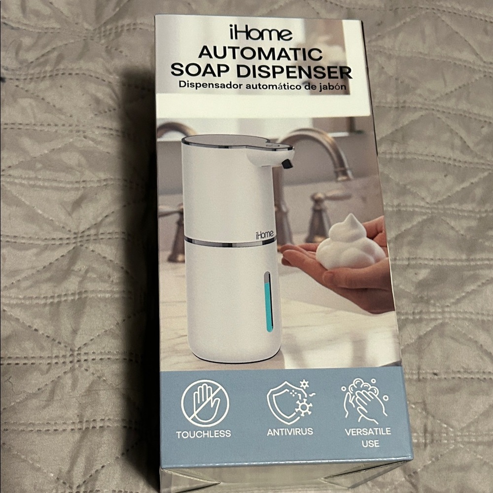 iHome Touchless White Soap Dispenser